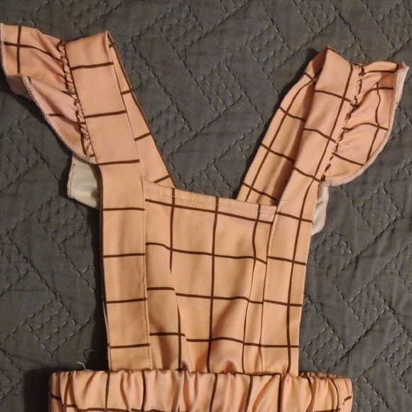 Pink Checkered Overalls - Picture 2 of 5